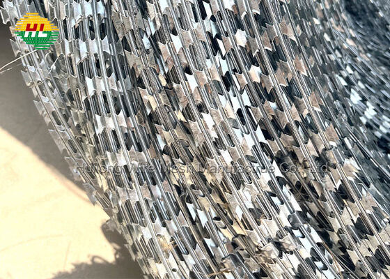 In stock High-Security 1100mm Egoza steel Concertina Razor Wire system