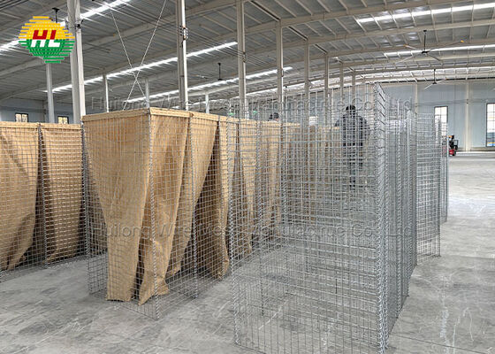 China Factory Bastion Gabions Barrier Wall/Defensive Barrier Heavy Duty Blast And Ballistic Protection Welded Bastion Barrier heesco Defensive Barrier