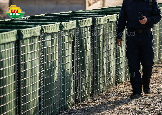 China Factory Bastion Gabions Barrier Wall/Defensive Barrier Heavy Duty Blast And Ballistic Protection Welded Bastion Barrier heesco Defensive Barrier