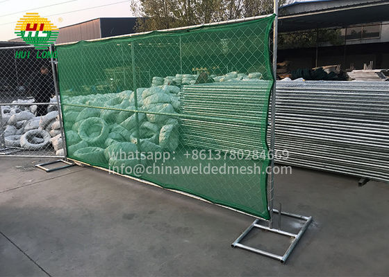 6x12 Portable Chain Link Temporary Fencing Panels Galvanized Iron ISO approval