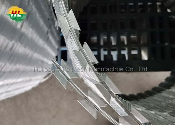 Cross Razor Type And Steel Wire Material Anti-Rust Razor Blade Concertina Barbed Wire