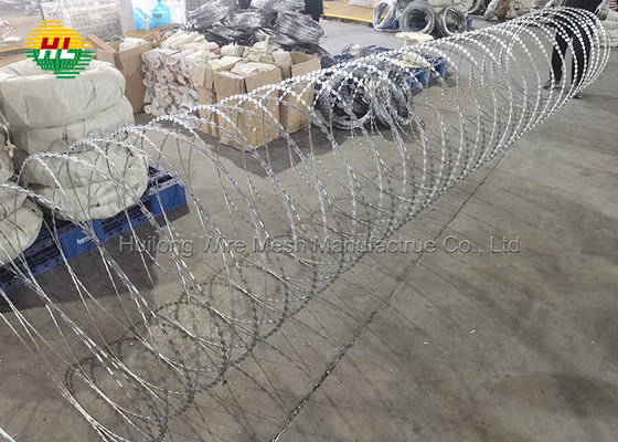 Alambre Sharp Razor Coil Barbed Wire 300mmx10mts For Garden Apartments