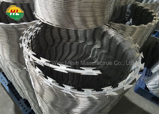 450mm Diameter Concertina Razor Wire Fence 8-10m Length