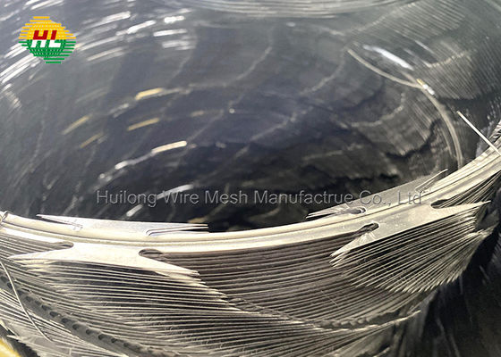 Private Field Cbt-65 Concertina Barbed Wire Coil 700mm Hot Dipped Galvanized