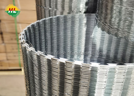 Heavy Duty Concertina Razor Barbed Wire - 33 Loops - 15.2 Meters Long - Silver