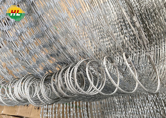 33 Loops  Concertina Wire , 50 Feet Concertina Razor Barbed Wire