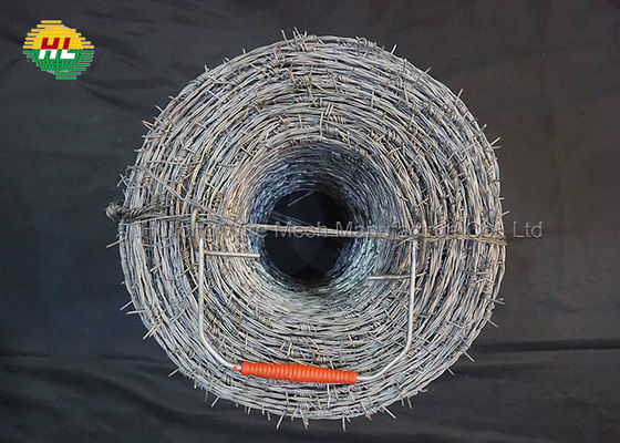High Tensile 15BWG Galvanized Barbed Wire Fence Roll 200m Coil