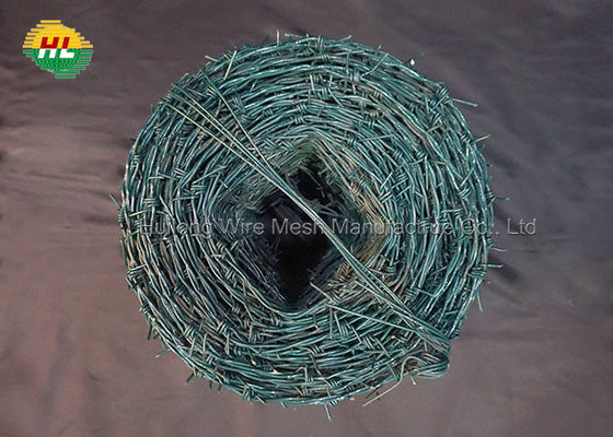 Silver Galvanized GI Barbed Fencing Wire 14 Gauge 550 Feet Length