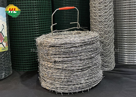 30FT Galvanized Barbed Wire 17 Gauge 4 Point Fence Razor Wire
