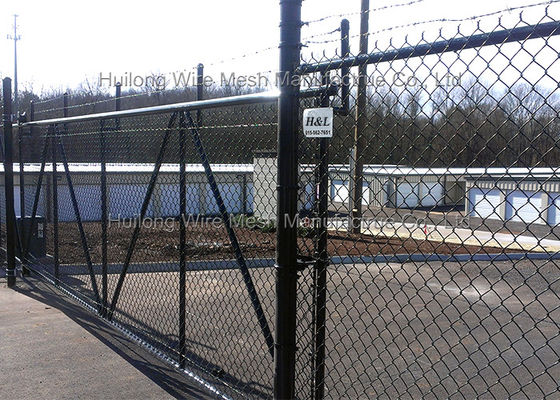 2.5mm 1.7mm Wire Diamond Chain Link Fence Heavily Galvanized Corrosion Resistance