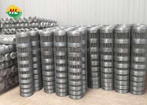 4Ft Height X 330Ft Length Hot Dipped Galvanized Hinge Joint Goat Steel Wire Mesh Fence With High Tensile