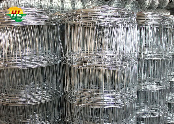 4Ft Height X 330Ft Length Hot Dipped Galvanized Hinge Joint Goat Steel Wire Mesh Fence With High Tensile