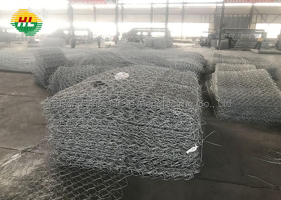 Galvanized Stones Filled Gabion Box Wire Mesh For Prevent Flooding