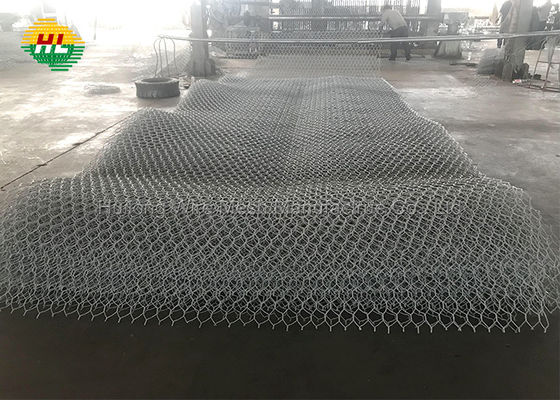 Vinyl Coated Gabion Wall Baskets 60x80mm Opening Corrosive resistant materials