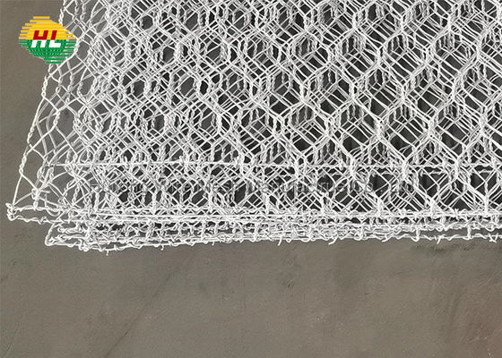 80x100mm Retaining Wall Gabion Basket Hexagonal Weaving Galvanized steel wire