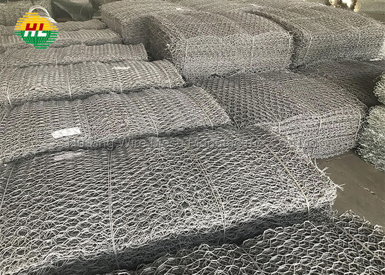 2*1*1m Gabion Wire Mesh Boxes Hot Dipped Galvanized filled with rocks