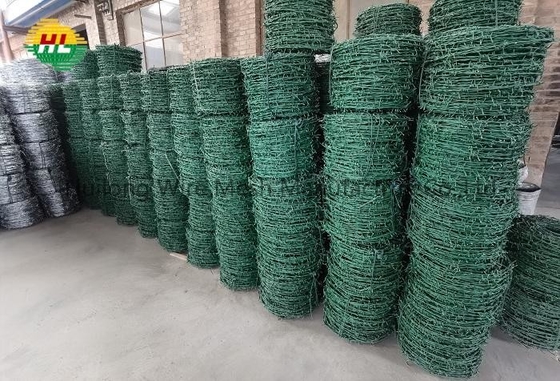 PVC Coated Razor Barbed Wire 200 Meters For Protection