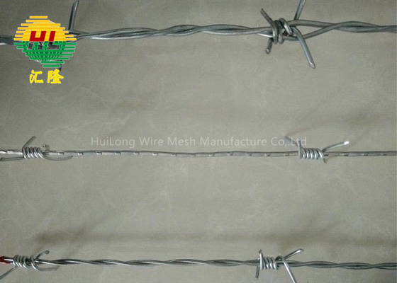 Normal Twist Galvanized Barbed Wire 1.3*1.3mm 6kg