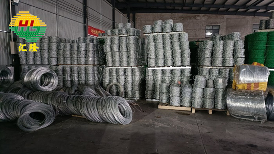 Normal Twist Galvanized Barbed Wire 1.3*1.3mm 6kg