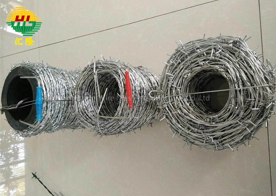 Hot Dipped Galvanised Steel Barbed Wire 1.24*1.24mm 200m