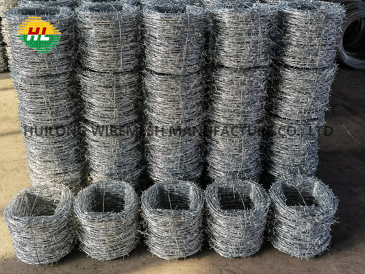 30feet Length Galvanized Barbed Wire 25kg Roll For Agriculture