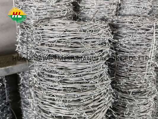 30feet Length Galvanized Barbed Wire 25kg Roll For Agriculture