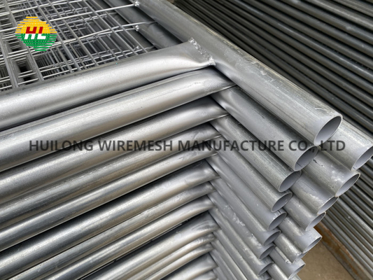 Easily Assembled Australian Temporary Fencing Outdoor Metal Steel Silver Security Panels