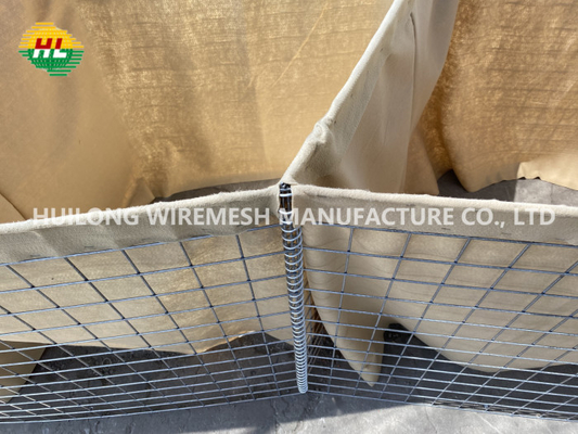 100x100mm Hesco Defensive Barrier Wall Surrounding Landscape Heavy Galvanized