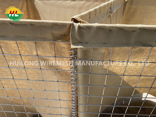  Heavy Galvanized Hesco Defensive Barriers 4mm 50x50mm Wall