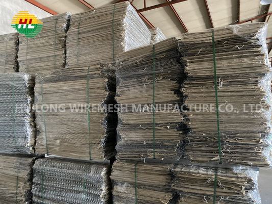 Hot Dip Galvanized 0.61x0.61m Hesco Defensive Barriers Welded For Fortifications