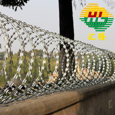 China Origin CBT-65 Barbed Wire Fence Constantine Blade Barbed Wire Mesh