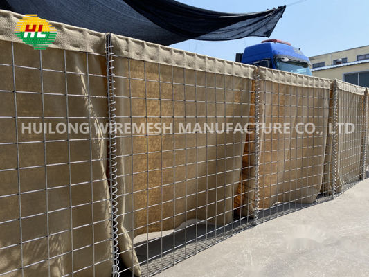 Sand Heavy Duty 4x4 Hesco Defensive Barriers Welded Bastion